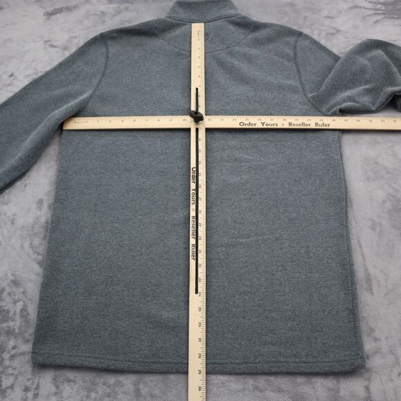 Magellan Outdoors Sweater Mens L Gray Loose Fit Long Sleeve Chest Zip Pullover - Picture 5 of 16